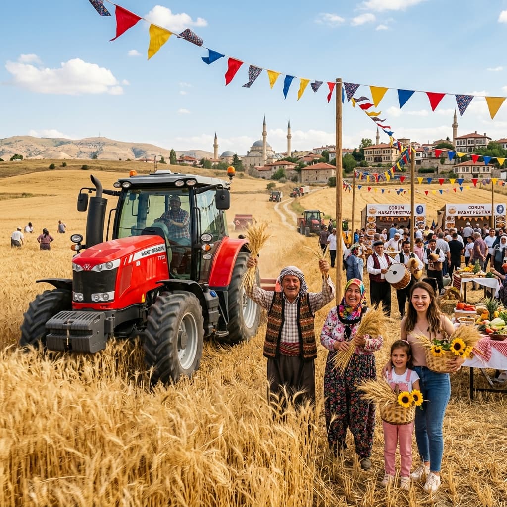 FARMER'S FESTIVAL BECAME THE SCENE OF COLORFUL IMAGES IN ÇORUM
